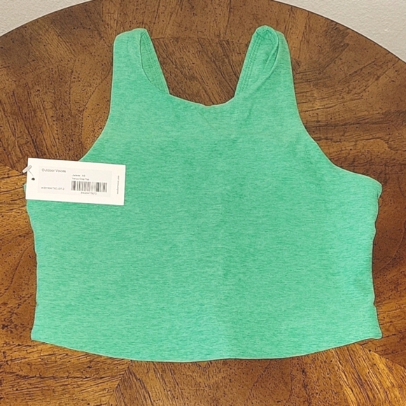 OUTDOOR VOICES Venus Crop Top, Sports Bra in Jadeite, XS, NWT - Picture 2 of 8